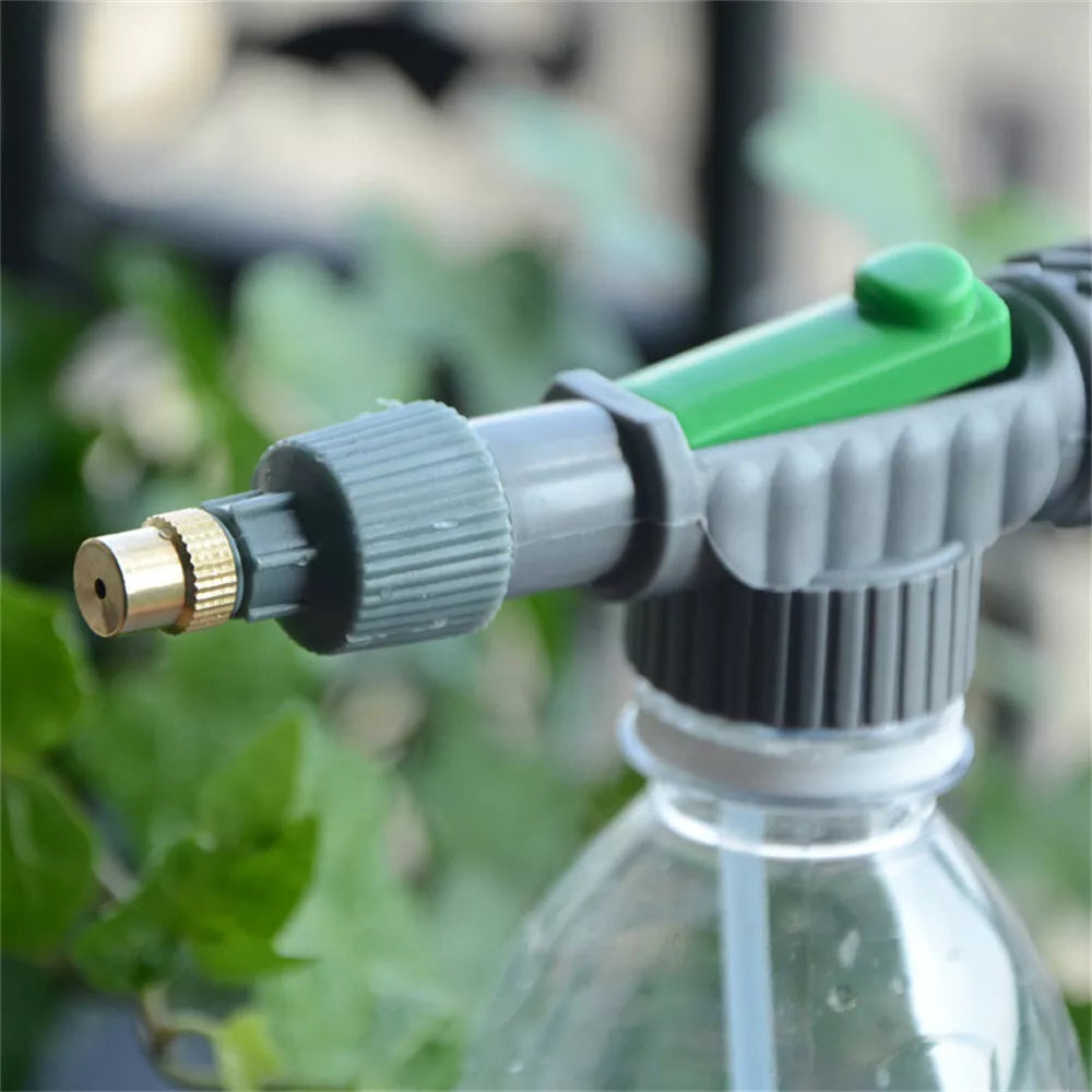 Manual High Pressure Adjustable Sprayer - Fits on Standard Beverage Bottles