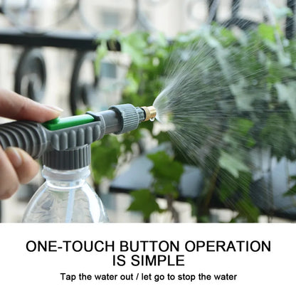 Manual High Pressure Adjustable Sprayer - Fits on Standard Beverage Bottles