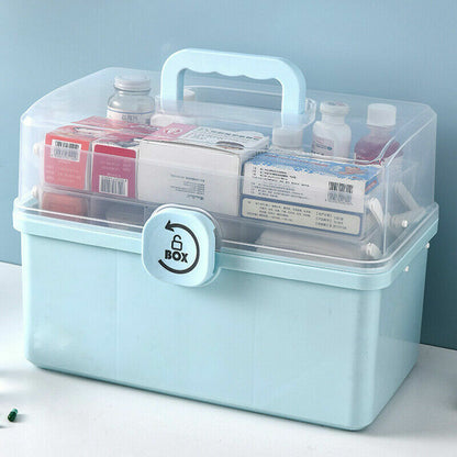 3 Layer Multi Compartment First Aid Medicine Organiser