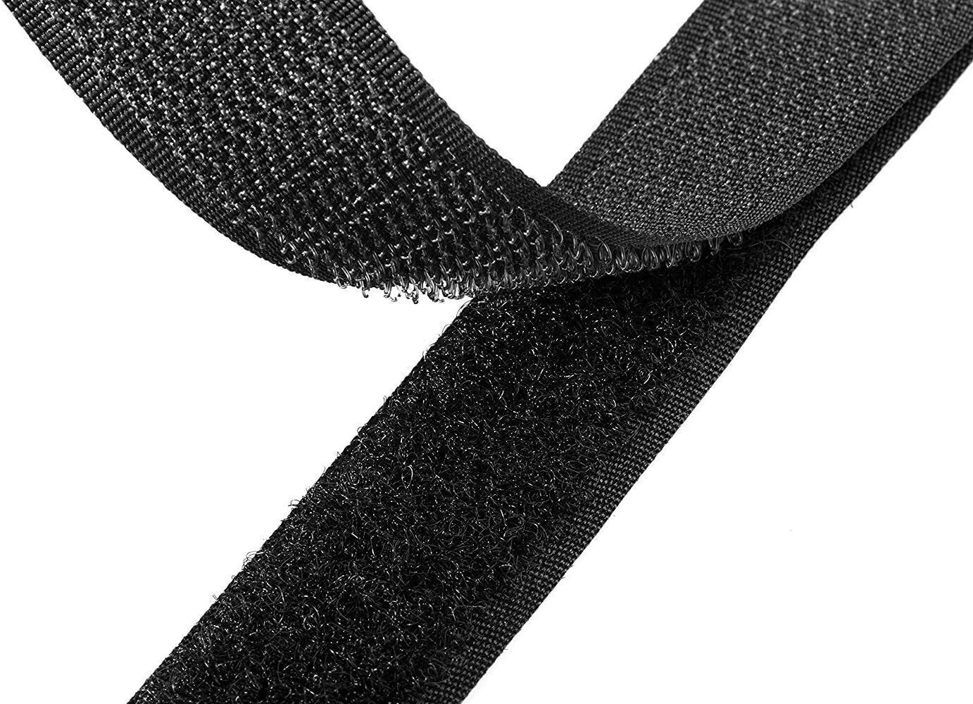 Self Adhesive Velcro Magic Tape Black