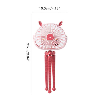 360° Mini Rechargeable USB Fan With LED's