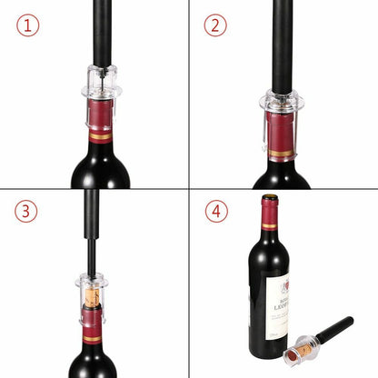 4Pcs Air Pump Wine Bottle Opener Set