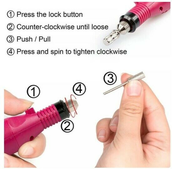 Electric Variable Speed Rotary Detail Carver For Nails