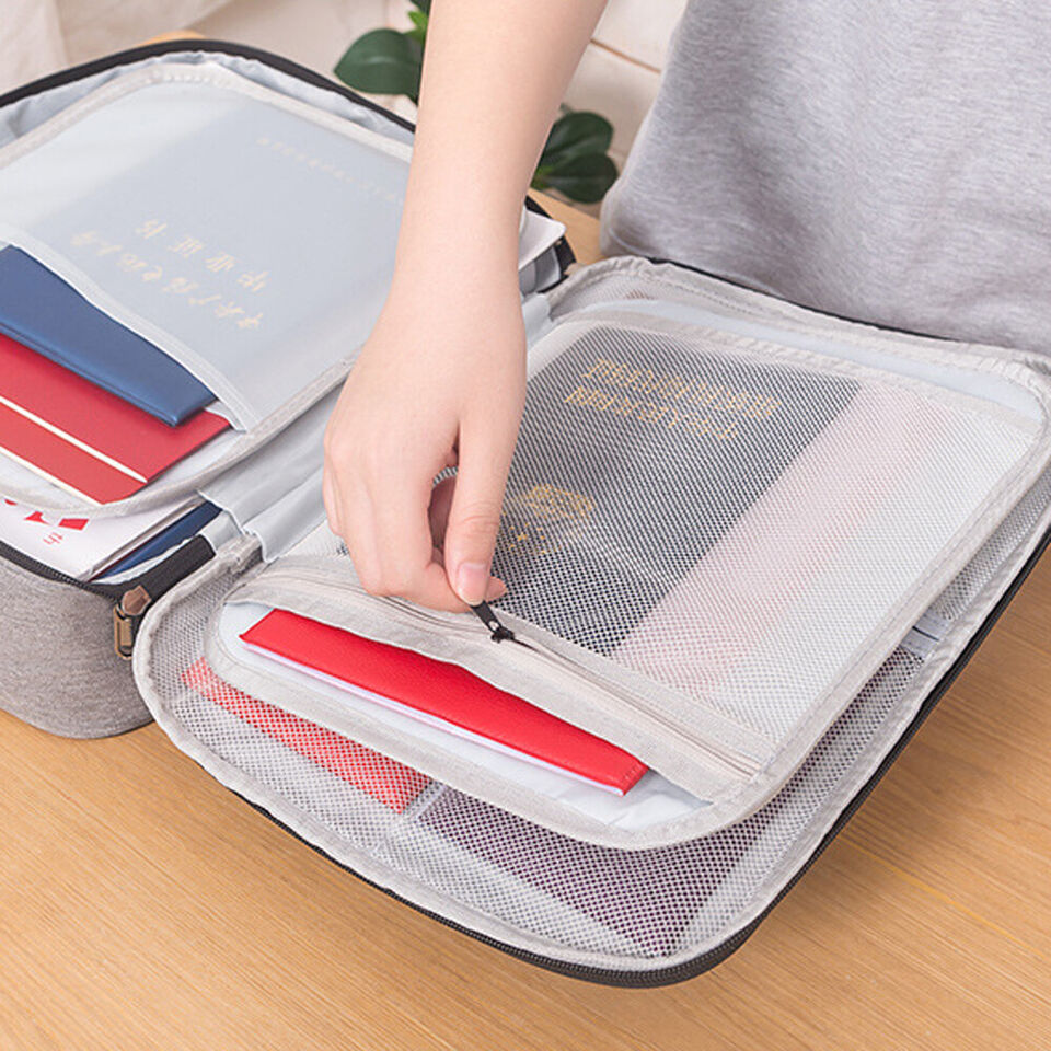 Multilayer Document Storage Bag with Password Lock