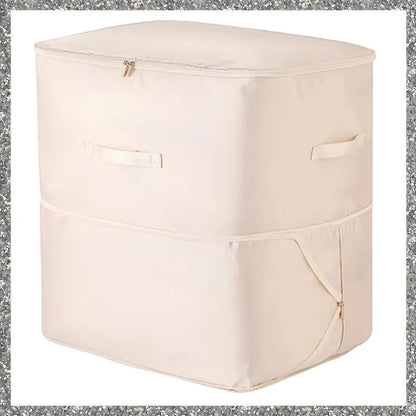 SatinDrill Quilt Compression Storage Bag – 150L Capacity, Dual Zippers, Premium Nylon