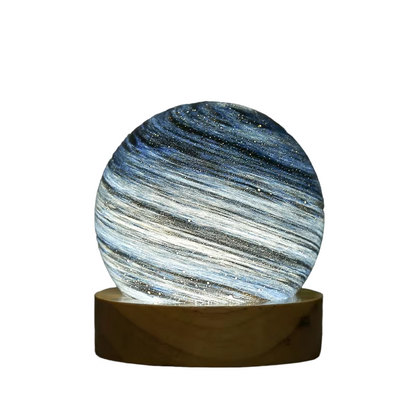 Celestial Glow 3D Glass Lamp