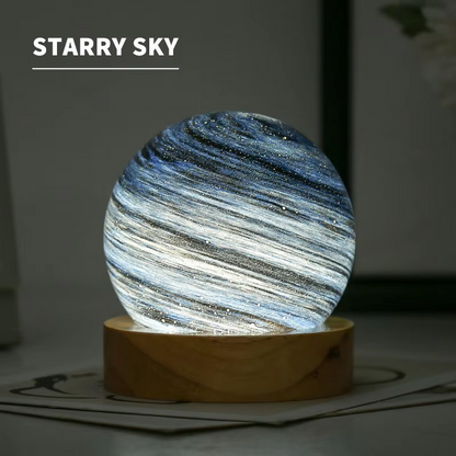 Celestial Glow 3D Glass Lamp