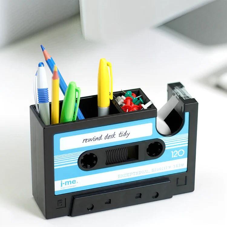 Retro Cassette Tape Dispenser Stationery Holder