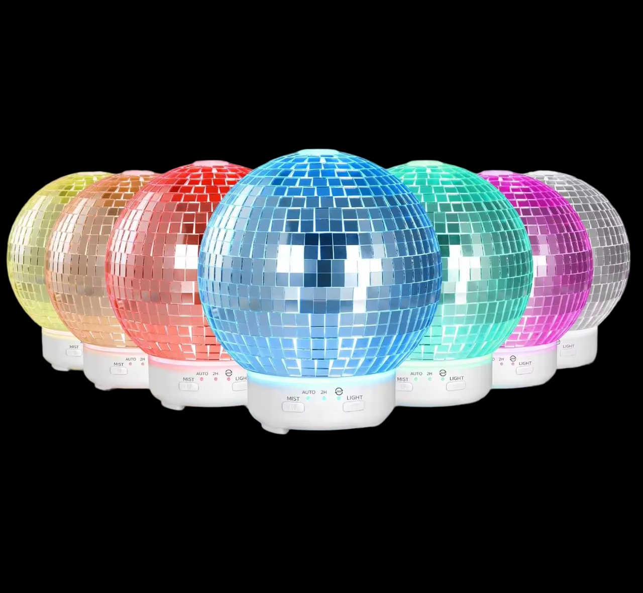 Rotating Disco Ball Night Light And Diffuser