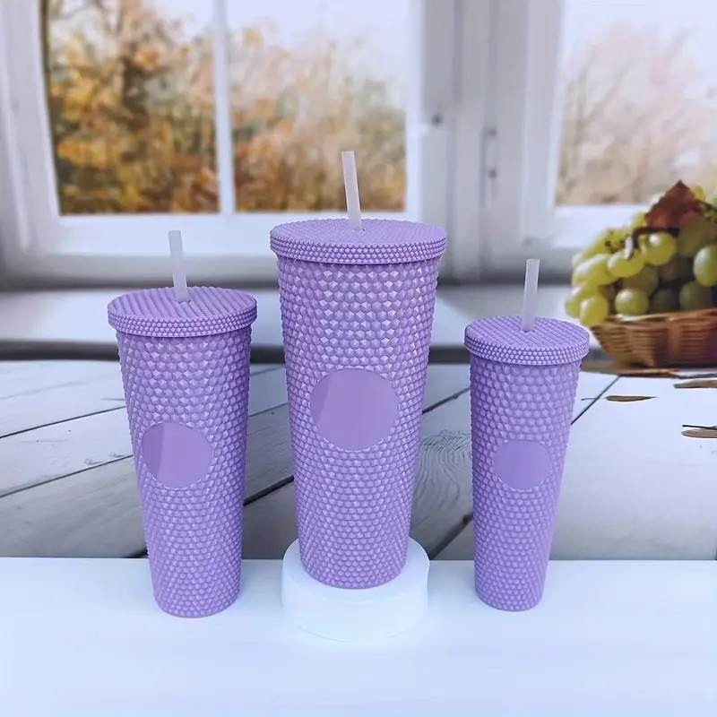 3PC Diamond Studded Super Cool Tumbler Set